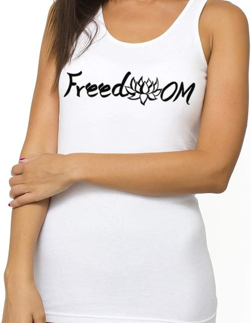 Load image into Gallery viewer, Organic Cotton Yoga Workout Tank Top Moon Phases Shirts Tops Tees Tanks for Women
