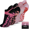 4 Pack - 2 Black With Pink Grips/Pink/Coral Pink