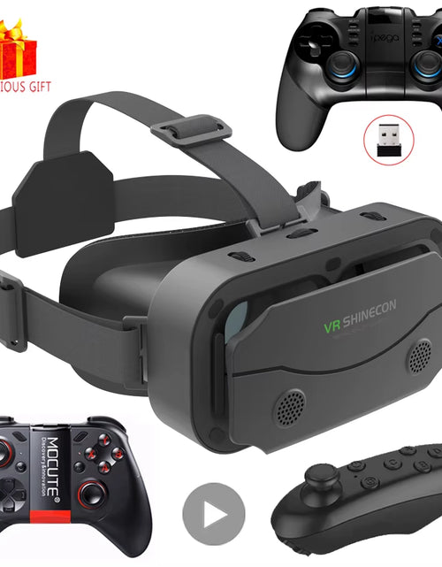 Load image into Gallery viewer, VR Glasses 3D Virtual Reality Headset Devices Helmet Lenses Goggles Smart for Smartphones Phone Cell Mobile Game Viar Viewer Set
