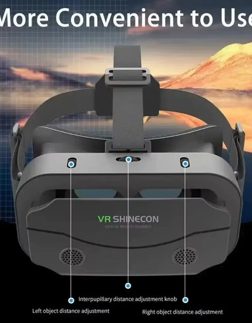 Load image into Gallery viewer, VR Glasses 3D Virtual Reality Headset Devices Helmet Lenses Goggles Smart for Smartphones Phone Cell Mobile Game Viar Viewer Set
