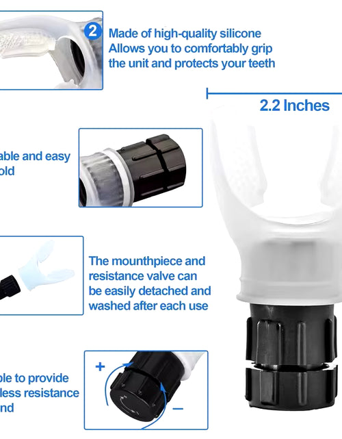 Load image into Gallery viewer, Portable Lung Capacity Abdominal Breathing Trainer with Adjustable Resistance Lmprove Your Lung Capacity and Sleep Quality
