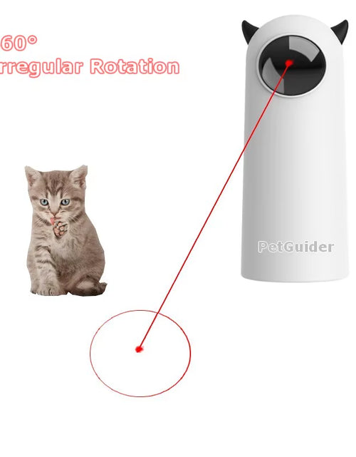 Load image into Gallery viewer, Automatic Cat Laser Toys Interactive Smart Teasing 360 Irregular Rotation Cat Exercise Sports Handheld Electronic Cat Toys
