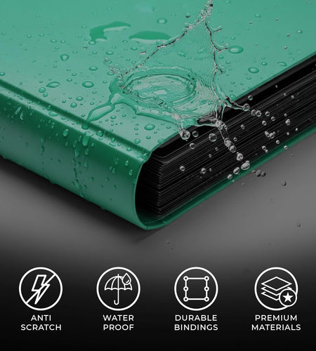 Trading Card Pro-Folio, 9-Pocket Side-Loading Pages, Holds 360 Cards, Dark Green