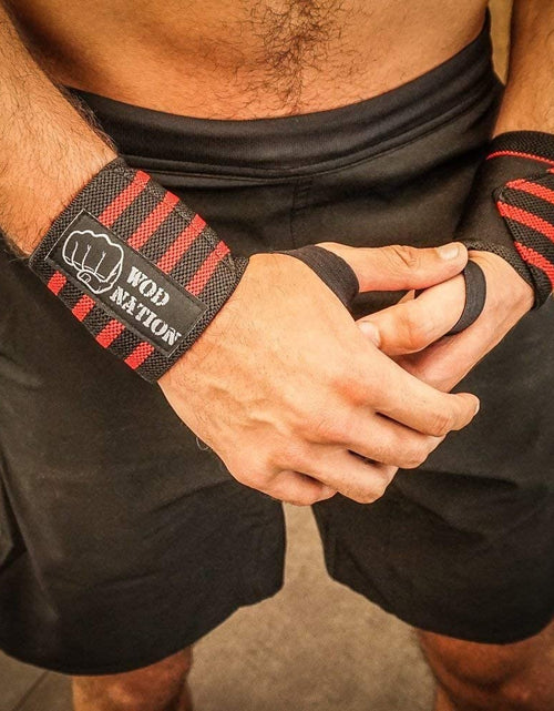 Load image into Gallery viewer, Wrist Wraps for Weightlifting &amp; Strength Training – Professional Gym Straps W/Thumb Loop for Men &amp; Women
