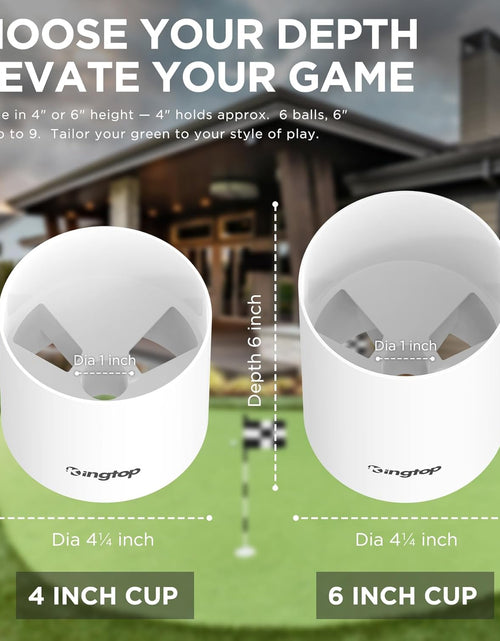 Load image into Gallery viewer, Golf Hole Cup for Backyard Practice Putting Green, Fit PGA | LPGA | USGA Regulations, ABS Ivory White, Outdoor Indoor Golf Putting Cup
