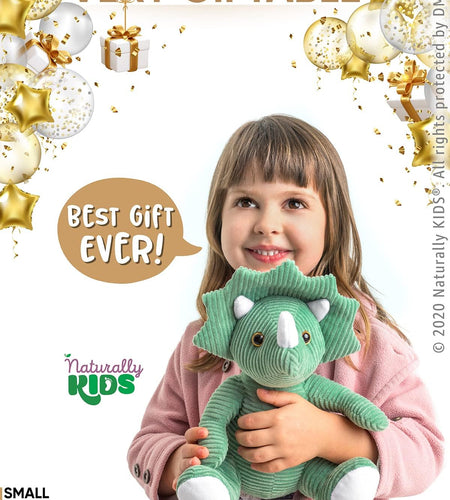 Green Triceratops Stuffed Animal Backpack, Toddler Backpack Girl Dinosaur Toys 3 Year Old Boys