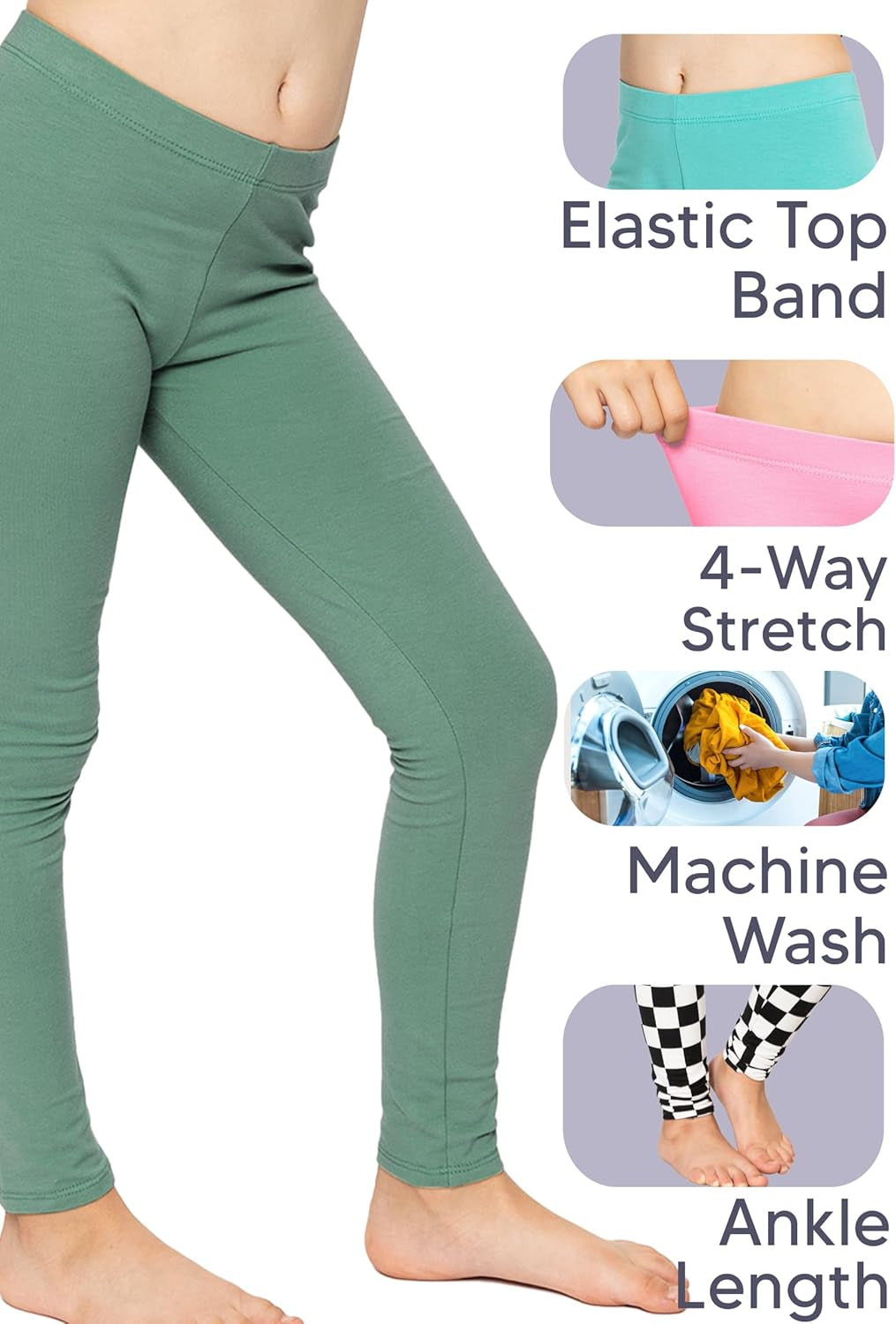 Oh so Soft Solid and Print Youth Girls and Youth plus Size Leggings