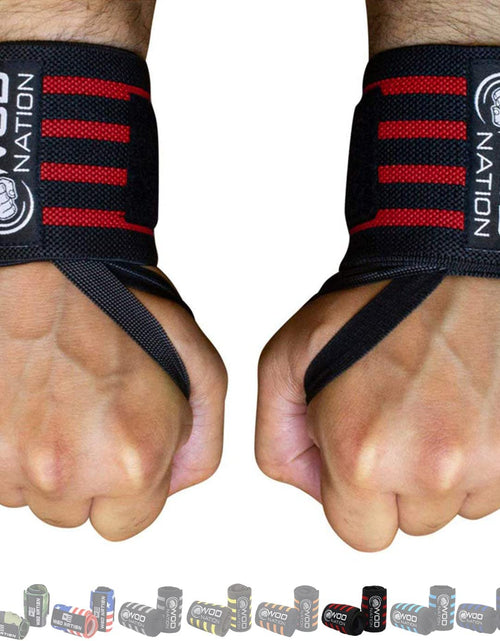 Load image into Gallery viewer, Wrist Wraps for Weightlifting &amp; Strength Training – Professional Gym Straps W/Thumb Loop for Men &amp; Women
