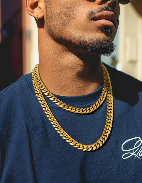 Load image into Gallery viewer, Men'S Stainless Steel Chain Rapper Necklace 4.8Mm 14 Inch Costume Hip Hop Jewelry Mens Gifts
