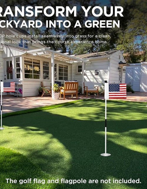 Load image into Gallery viewer, Golf Hole Cup for Backyard Practice Putting Green, Fit PGA | LPGA | USGA Regulations, ABS Ivory White, Outdoor Indoor Golf Putting Cup
